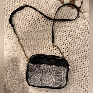 DIANE VON FURSTENBERG CROSSBODY PURSE ANIMAL PRINTER LEATHER